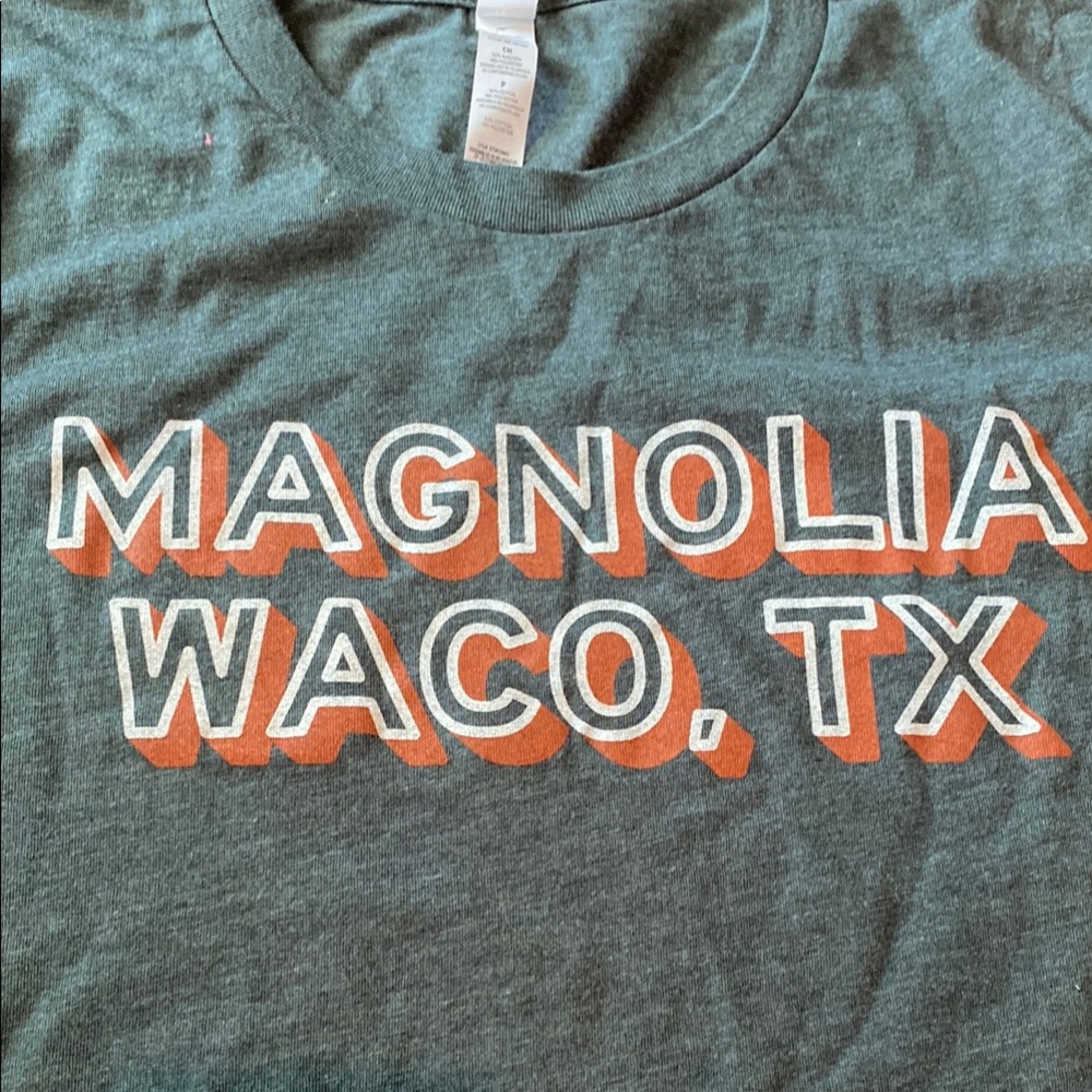 Magnolia small soft vibrant short sleeve tee available in refreshing green hue